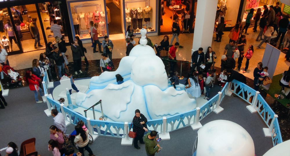 Natal Frozen - Shopping Center - Cenografia 1